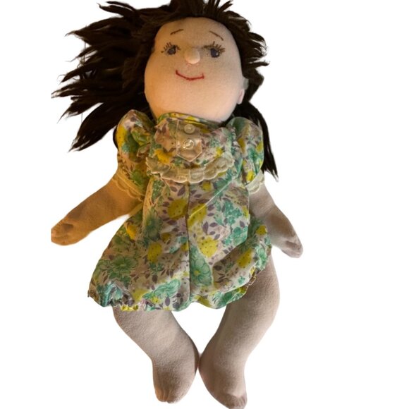 Handmade Cloth Rag Dolls Boy Girl Pair Moveable Arms Legs Vintage 1980s Creepy - Picture 5 of 7